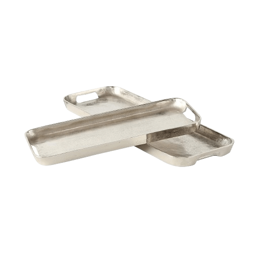 ALUMINIUM LONG SERVING TRAY (NATURAL)